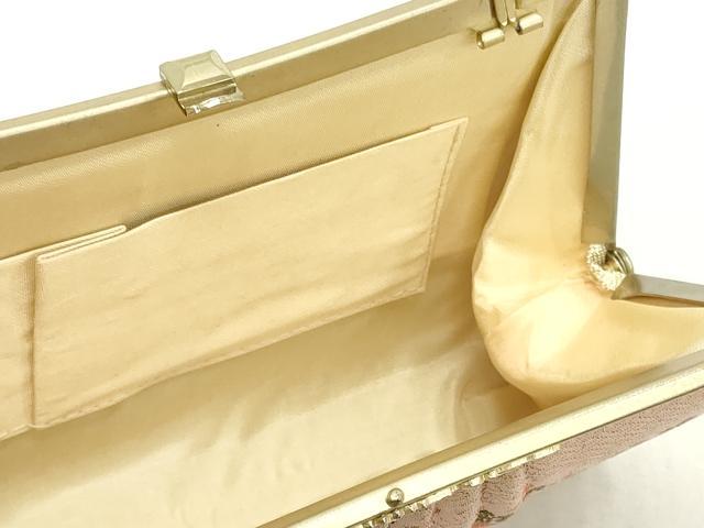 平和屋着物▼和装小物 和装バッグまとめて3点 ハンドバッグ クラッチ 佐賀錦 扇面草花文 地紙重ね霞文 金銀糸 逸品 DABJ2017xg