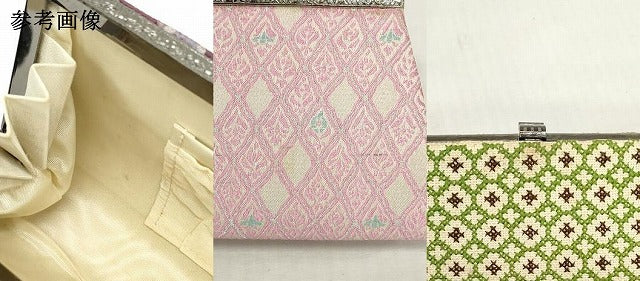 平和屋着物▼和装小物 和装バッグまとめて4点 ハンドバッグ クラッチ がま口 本場大島紬 9マルキ 菱花文 青海波 逸品 DABJ2023xg