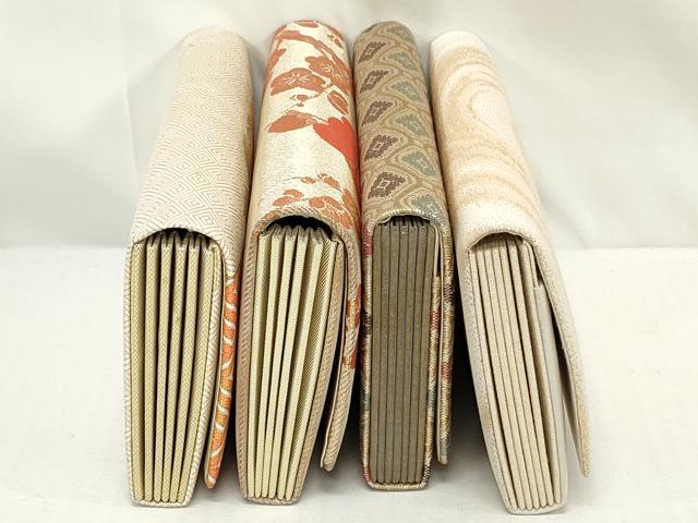 平和屋着物▼和装小物 和装バッグまとめて4点 ハンドバッグ 佐賀錦 蜀江花文 松皮菱花文 渦巻文様 金糸 逸品 DABJ2030xg