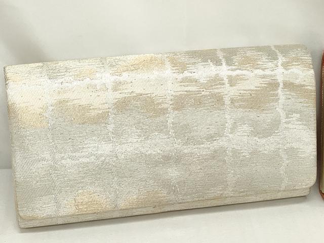 平和屋着物▼和装小物 和装バッグまとめて4点 ハンドバッグ 佐賀錦 菱草花文 格子 金銀糸 逸品 DABJ2031xg