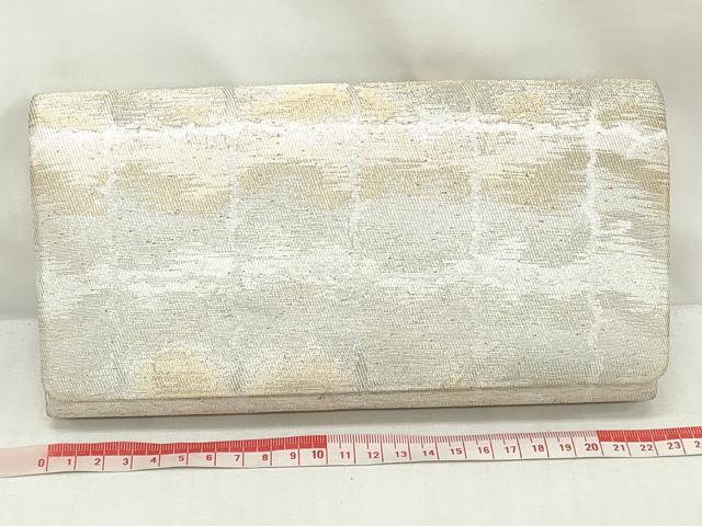 平和屋着物▼和装小物 和装バッグまとめて4点 ハンドバッグ 佐賀錦 菱草花文 格子 金銀糸 逸品 DABJ2031xg