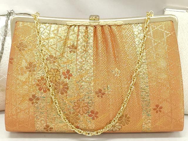 平和屋着物▼和装小物 和装バッグまとめて3点 ハンドバッグ クラッチ 佐賀錦 草花文 流水文 金銀糸 逸品 DABJ2036xg