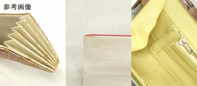 平和屋着物▼和装小物 和装バッグまとめて4点 ハンドバッグ クラッチ 佐賀錦 菱横段文 草花文 金糸 逸品 DABJ2059xg