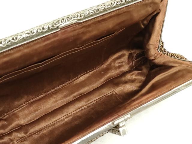 平和屋着物▼和装小物 和装ビーズバッグまとめて3点 総ビーズ 花 白 逸品 DABJ2095xg