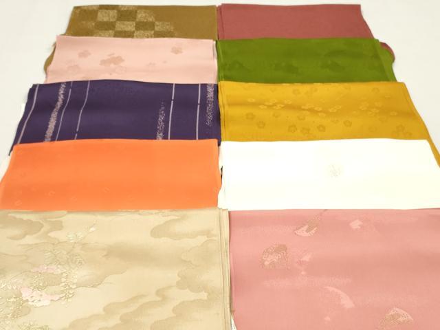 平和屋着物★和装小物 帯揚げ10枚セット 正絹 逸品 未使用 DABJ2143xg