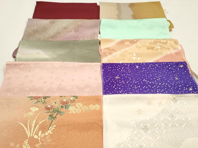 平和屋着物★和装小物 帯揚げ10枚セット 正絹 逸品 未使用 DABJ2146xg