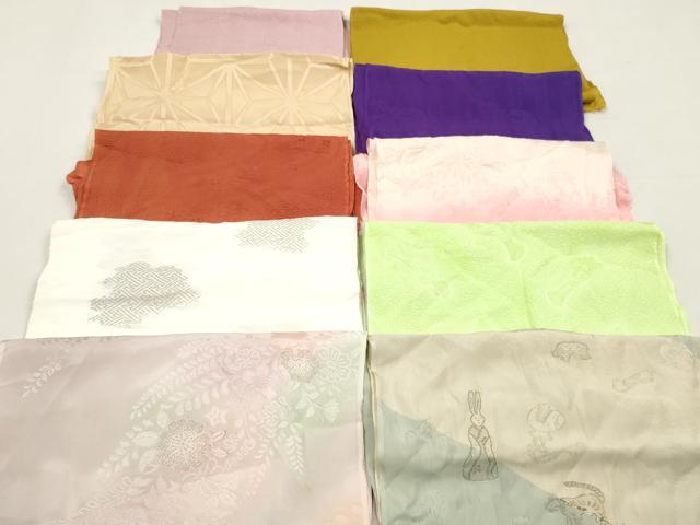 平和屋着物★和装小物 帯揚げ10枚セット 丹後ちりめん 正絹 逸品 DABJ2164xg