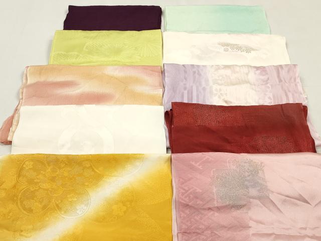 平和屋着物★和装小物 帯揚げ10枚セット 丹後ちりめん 正絹 逸品 DABJ2167xg
