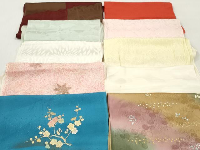 平和屋着物★和装小物 帯揚げ10枚セット 正絹 逸品 DABJ2201xg