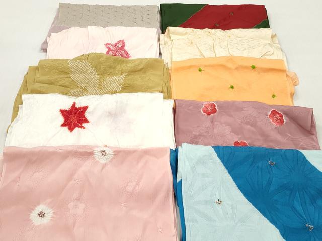 平和屋着物●和装小物 帯揚げ 10枚セット 柄絞り 逸品 DABJ2205xg