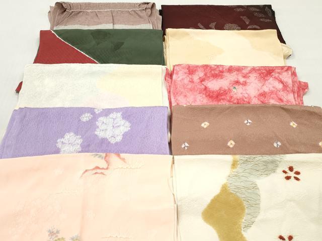 平和屋着物●和装小物 帯揚げ 10枚セット 柄絞り 丹後ちりめん 逸品 DABJ2214xg