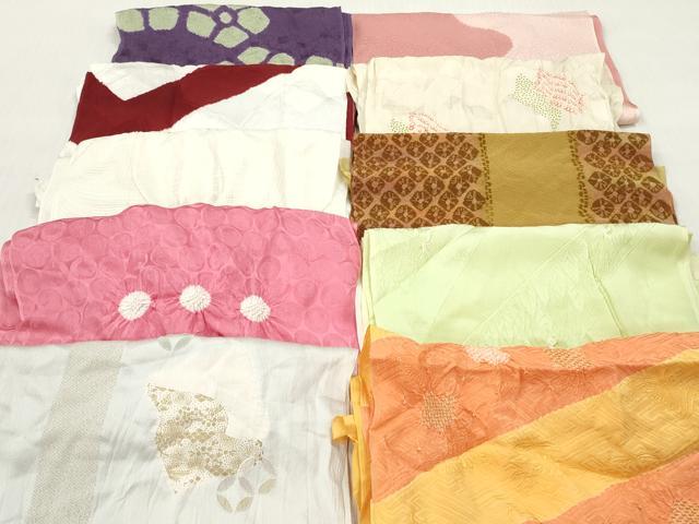平和屋着物●和装小物 帯揚げ 10枚セット 柄絞り 丹後ちりめん 逸品 DABJ2217xg