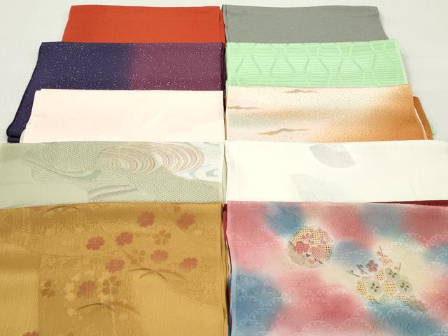 平和屋着物★和装小物 帯揚げ10枚セット 丹後ちりめん 正絹 逸品 DABJ2250xg