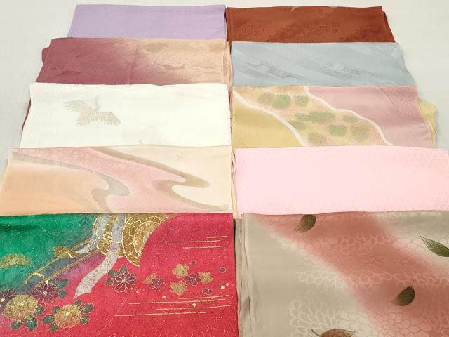 平和屋着物★和装小物 帯揚げ10枚セット 丹後ちりめん 正絹 逸品 DABJ2266xg