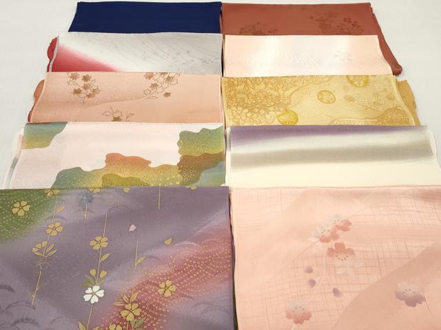平和屋着物★和装小物 帯揚げ10枚セット 正絹 逸品 DABJ2308xg
