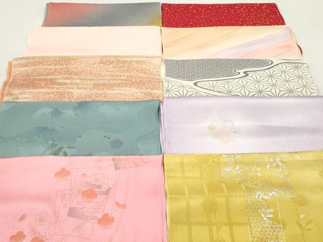 平和屋着物★和装小物 帯揚げ10枚セット 正絹 逸品 DABJ2318xg
