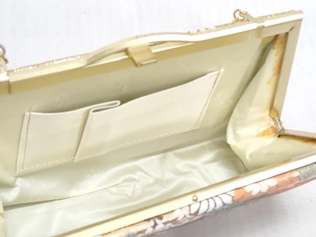 平和屋着物▼和装小物 和装バッグまとめて3点 ハンドバッグ クラッチ 佐賀錦 草花文 流水文 金銀糸 逸品 DABJ2368xg
