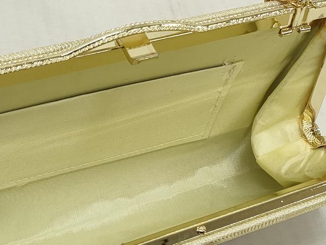 平和屋着物▼和装小物 和装バッグまとめて3点 ハンドバッグ クラッチ 佐賀錦 御所車草花文 草葉文 流水文 金銀糸 逸品 DABJ2409xg
