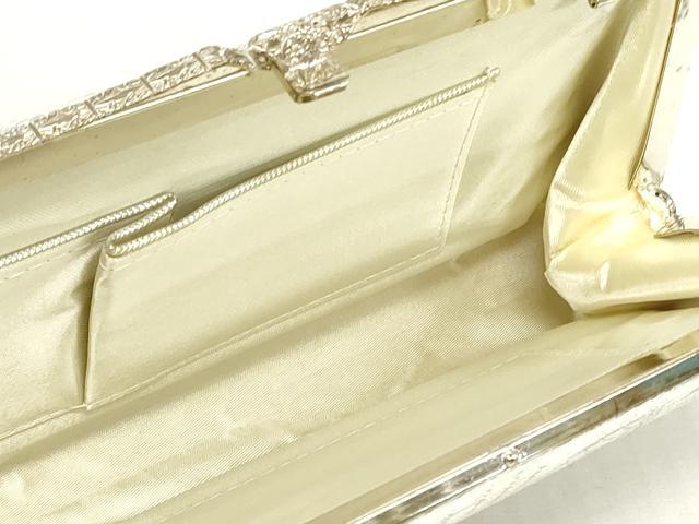 平和屋着物▼和装小物 和装バッグまとめて3点 ハンドバッグ クラッチ 佐賀錦 御所車草花文 草葉文 流水文 金銀糸 逸品 DABJ2409xg