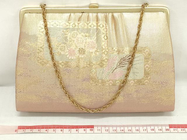 平和屋着物▼和装小物 和装バッグまとめて3点 ハンドバッグ クラッチ 佐賀錦 草花文 霞文 金銀糸 逸品 DABJ2410xg
