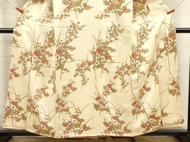 平和屋着物■訪問着 枝花文 正絹 逸品 DABJ2546ya