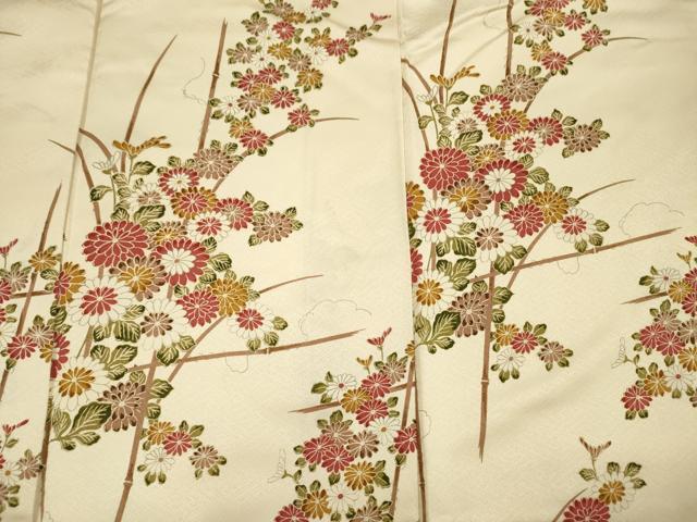 平和屋着物■訪問着 枝花文 正絹 逸品 DABJ2546ya