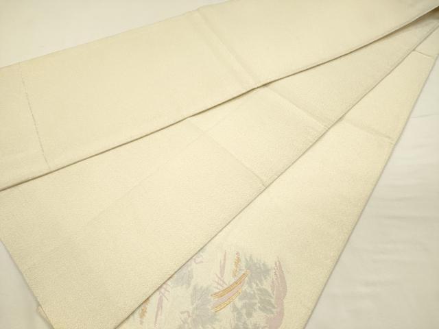 平和屋着物◎綴れ 太鼓柄袋帯 渡橋風景文 金銀糸 正絹 逸品 DABJ2599ya