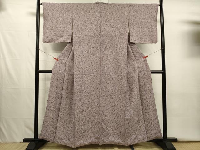 平和屋着物■江戸小紋 花唐草文 正絹 逸品 DABJ2640ya