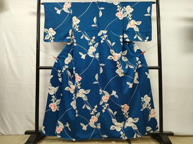 平和屋着物■上質な小紋 草花文 正絹 逸品 未使用 DABJ2645ya