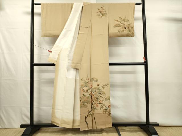 平和屋着物■訪問着 松竹梅 暈し染め 正絹 逸品 DABJ2648ya
