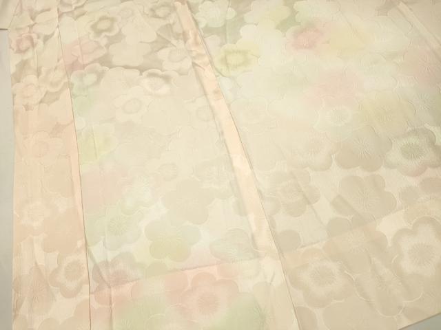 平和屋着物■長襦袢 無双仕立て 舞梅文 暈し染め 正絹 逸品 DABJ2715ya