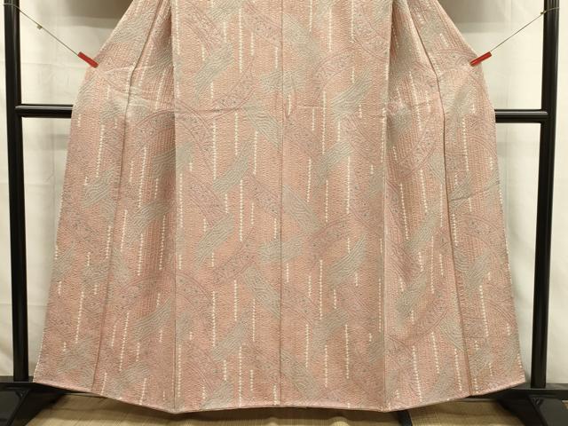 平和屋着物■上質な小紋 総絞り 幾何学文 正絹 逸品 DABJ2753ya