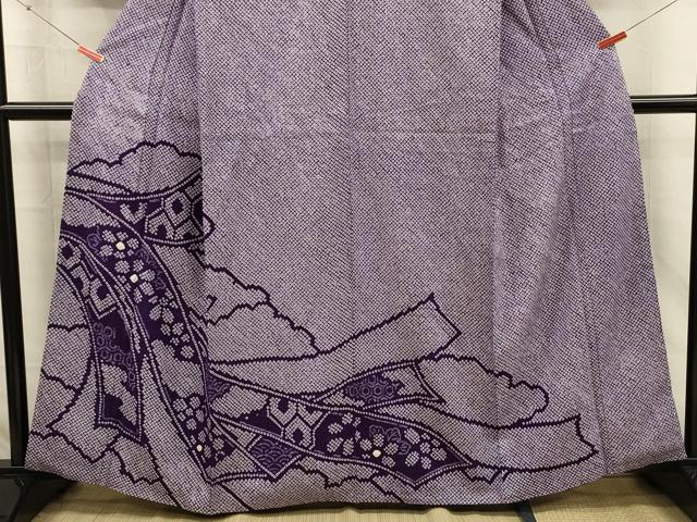 平和屋着物■訪問着 総絞り 花熨斗文 正絹 逸品 DABJ2758ya