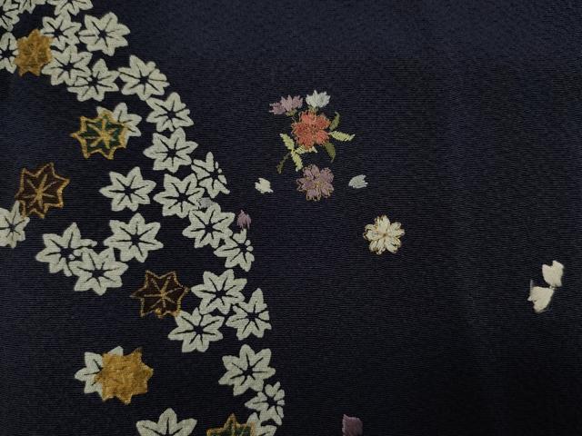 平和屋着物■男性 訪問着 刺繍 舞花文 金彩 正絹 逸品 DABJ2793ya