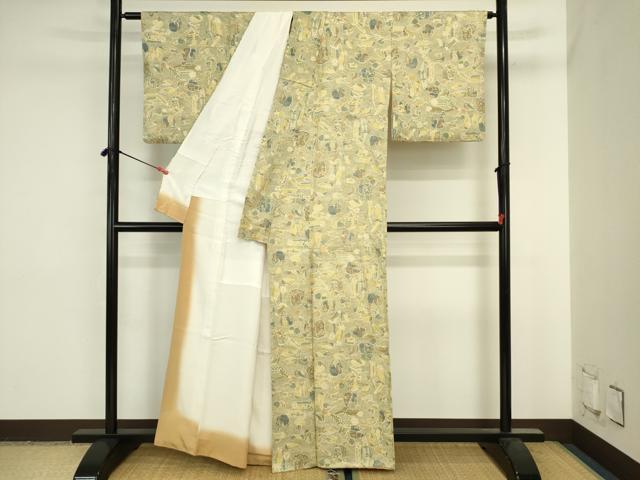 平和屋着物■上質な小紋 成り物 正絹 逸品 DABJ2827ya