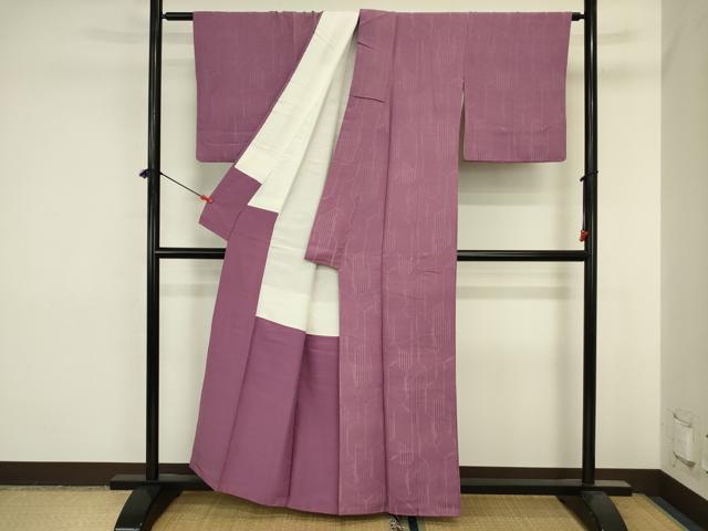 平和屋着物■上質な小紋 幾何学文 正絹 逸品 DABJ2836ya