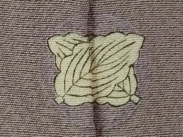 平和屋着物■上質な色無地 桔梗鼠色 正絹 逸品 DABJ2867ya