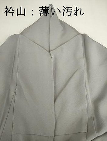 平和屋着物■上質な色無地 桔梗鼠色 正絹 逸品 DABJ2893ya