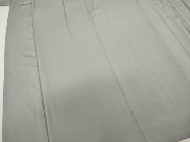 平和屋着物■上質な色無地 桔梗鼠色 正絹 逸品 DABJ2893ya