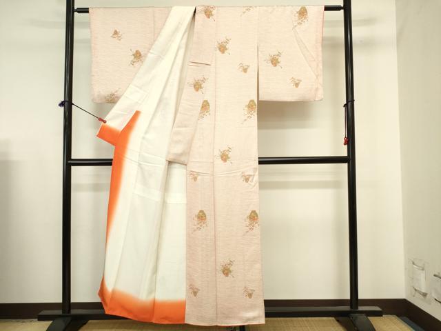平和屋着物■上質な小紋 飾花文 正絹 逸品 DABJ2900ya