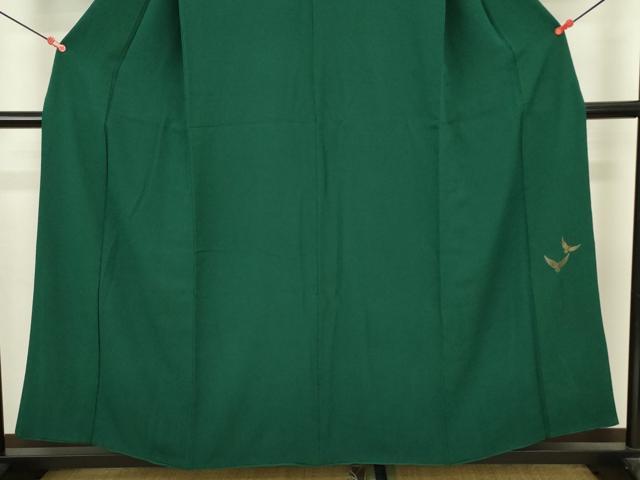 平和屋着物■染色作家 斉藤三才 色無地 三才鳥 鉄色 正絹 逸品 DABJ2901ya