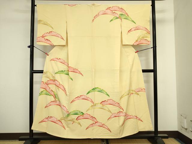 平和屋着物■訪問着 駒刺繍 雪芝文 銀彩 正絹 逸品 DABJ2906ya