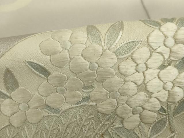 平和屋着物■豪華色留袖 刺繍 地紙風景花文 正絹 逸品 DABJ2917ya