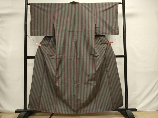 平和屋着物■上質な紬 間道 正絹 逸品 DABJ2934ya