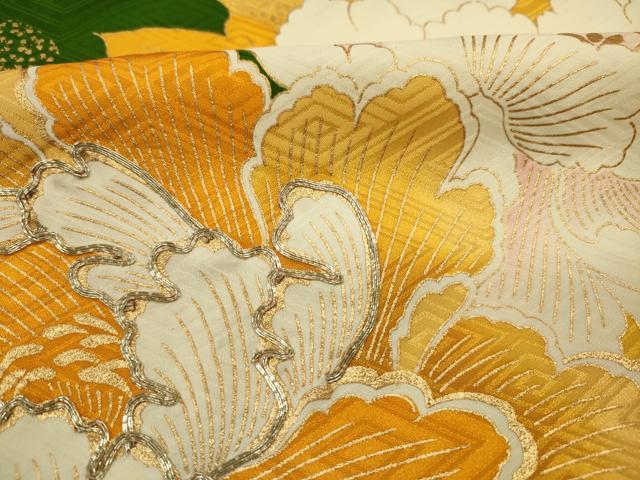 平和屋着物■豪華振袖 駒刺繍 牡丹 金彩 三越扱い 正絹 逸品 DABJ2936ya