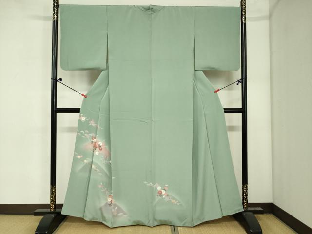 平和屋着物■訪問着 草花文 暈し染め 金彩 正絹 逸品 DABJ2960ya
