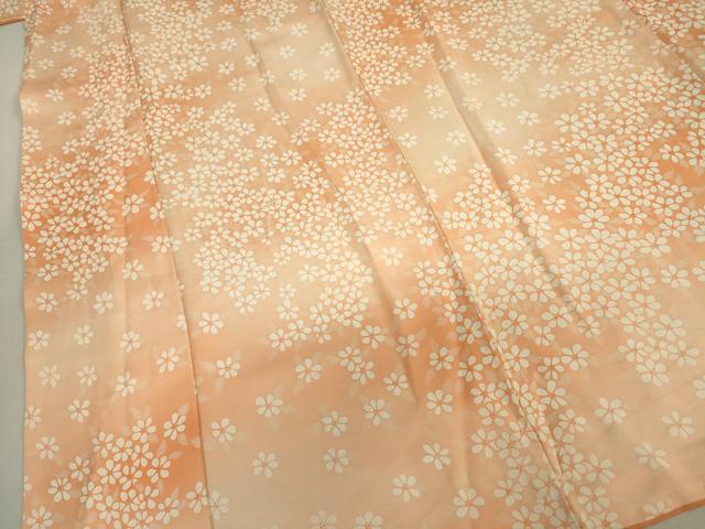 平和屋着物■上質な小紋 舞花文 暈し染め 正絹 逸品 DABJ2961ya
