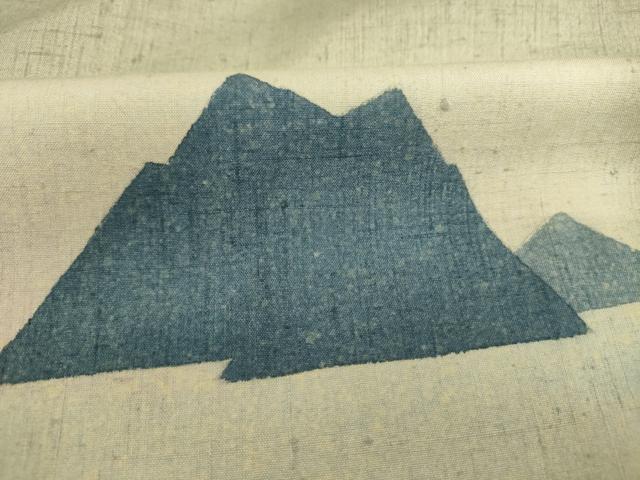 平和屋着物■訪問着 作家物 紬地 童子遊び 暈し染め 正絹 逸品 DABJ2986ya