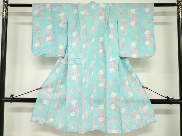 平和屋着物*夏物 浴衣 女の子 子供 happylus 撫子間道 綿 DABJ3153ea