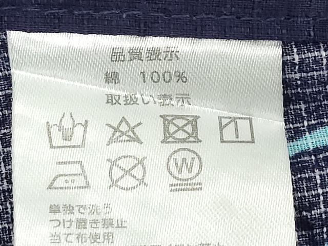 平和屋着物*夏物 綿紅梅 浴衣 女の子 子供 金魚 水面 綿 逸品 DABJ3159ea